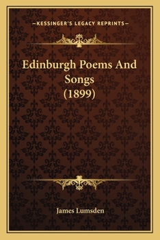 Paperback Edinburgh Poems And Songs (1899) Book