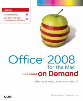 Paperback Office 2008 for the MAC on Demand Book