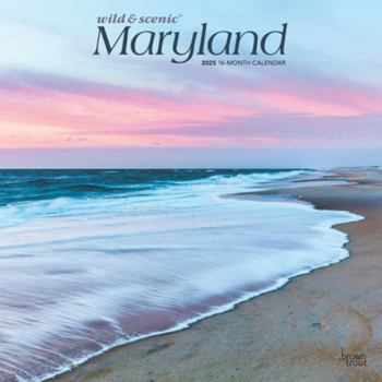 Calendar Maryland Wild & Scenic 2025 12 X 24 Inch Monthly Square Wall Calendar Plastic-Free Book
