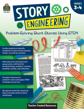 Paperback Story Engineering: Problem-Solving Short Stories Using Stem (Gr. 3-4) Book