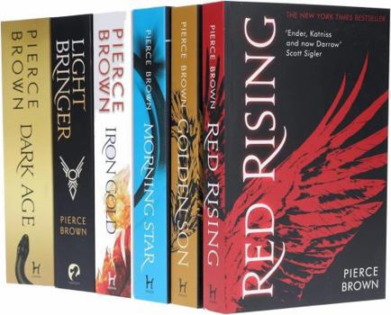 Red Rising Series 6-Book Collection by Pierce Brown (Red Rising; Golden Son; Morning Star; Iron Gold; Dark Age; Light Bringer) – Complete Sci-Fi Dystopian Box Set