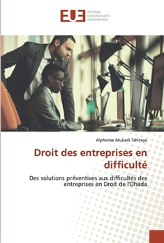 Paperback Droit des entreprises en difficulté [French] Book