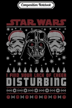 Paperback Composition Notebook: Star Wars Darth Vader Lack Of Cheer Ugly Christmas Journal/Notebook Blank Lined Ruled 6x9 100 Pages Book