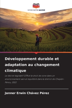 Paperback Développement durable et adaptation au changement climatique [French] Book