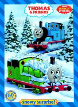 Paperback Thomas & Friends Hologramatic Sticker Book: Snowy Surprise! Book