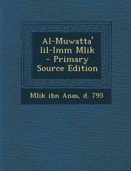 Paperback Al-Muwatta' Lil-IMM Mlik [Arabic] Book