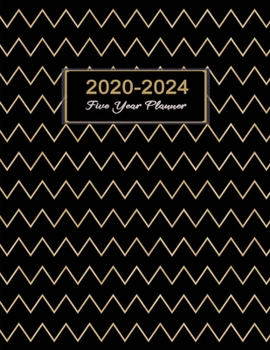 Paperback 2020-2024 Five Year Planner: Monthly Organizer Diary & Scheduler for Work or Personal Use - 60 Months - Include To Do List & Monthly Goals - Lines Book