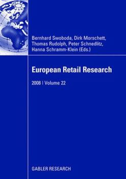 Paperback European Retail Research: 2008 Volume 22 Book