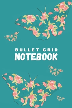 Bullet grid notebook: Butterfly design Gift accessory for vets, veterinarians, vet receptionist, Veterinarian Medicine Students and animal lovers 130 pages A5