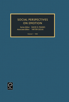 Social Perspectives on Emotion: A Research Annual : 1992 (Social Perspectives on Emotion) (Social Perspectives on Emotion)