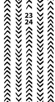 Calendar Black and White 2023 2-Year Pocket Planner Book