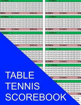 Paperback Table Tennis Scorebook Book