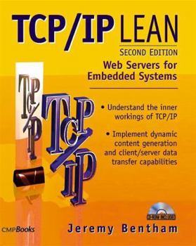 Paperback TCP IP Lean: Web Servers for Embedded Systems [With CDROM] Book