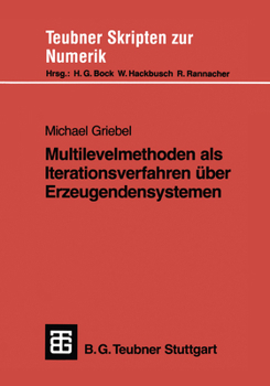 Paperback Multilevelmethoden ALS Iterationsverfahren Über Erzeugendensystemen [German] Book