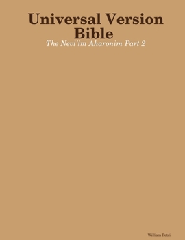 Paperback Universal Version Bible The Nevi'im Aharonim Part 2 Book