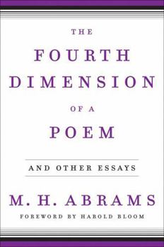 Hardcover The Fourth Dimension of a Poem: And Other Essays Book