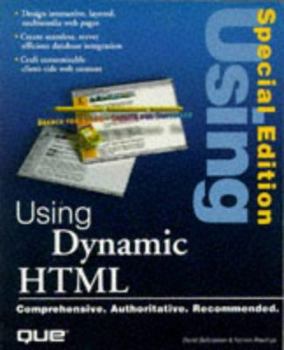 Paperback Using Dynamic HTML Book