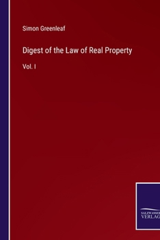 Paperback Digest of the Law of Real Property: Vol. I Book