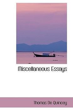Paperback Miscellaneous Essays Book