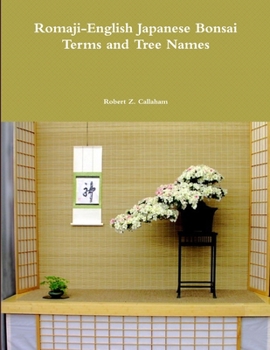 Paperback Romaji-English Japanese Bonsai Terms and Tree Names Book