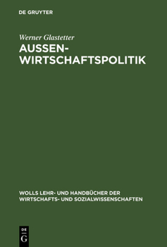 Hardcover Aussenwirtschaftspolitik [German] Book