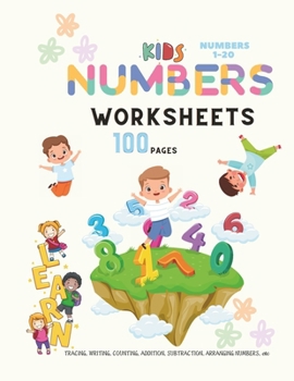 Paperback Numbers Worksheets for kids [Large Print] Book