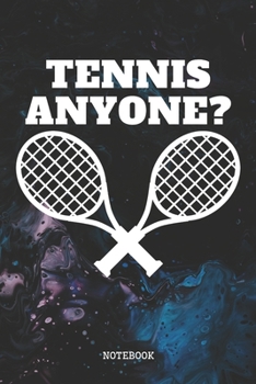 Paperback Notebook: Tennis Game Player Planner / Organizer / Lined Notebook (6" x 9") Book