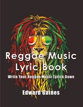 Paperback Reggae Music Lyric Book: Write Your Reggae Music Lyrics Down Book