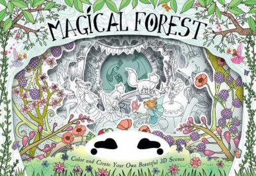 Hardcover Magical Forest: Color and Create Your Own Beautiful 3D Scenes Book