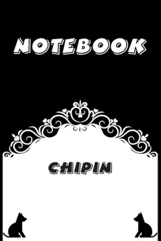 Paperback Chipin Notebook: Black and White notebook, Decorative Journal for Chipin Lover: Notebook /Journal Gift, Black and White,100 pages, 6x9, Book