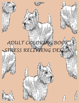 Adult coloring book stress relivieng design: An adult coloring book with lion, elefhant, horse, bear, got, cow, bird and many more.  Animal coloring book for adult meditation, reluxation & happiness.