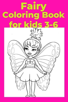 Paperback Fairy Coloring Book for kids 3-6 [Large Print] Book