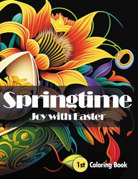 Paperback Springtime Joy with Easter: A Delightful Coloring Book for Children and Adults Book
