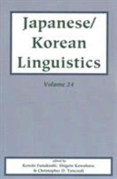 Paperback Japanese/Korean Linguistics, Volume 24 Book