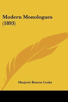 Paperback Modern Monologues (1893) Book