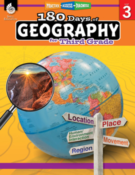 180 Days of Geography for Third Grade - Book  of the 180 Days of Practice