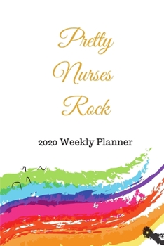 Paperback Pretty Nurses Rock Diary and Planner Book