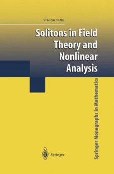 Hardcover Solitons in Field Theory and Nonlinear Analysis Book