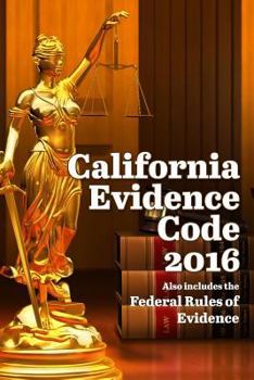 Paperback California Evidence Code 2016 Book