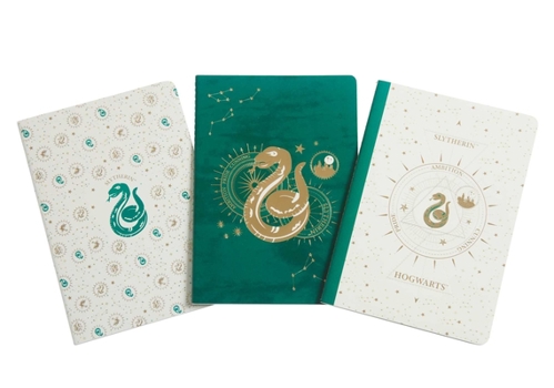 Paperback Harry Potter: Slytherin Constellation Sewn Notebook Collection (Set of 3) Book
