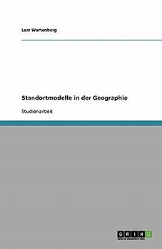 Paperback Standortmodelle in der Geographie [German] Book
