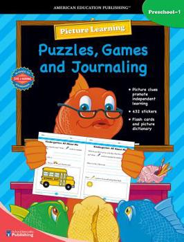 Paperback Picture Learning Puzzles, Games, and Journaling: Preschool-1 Book