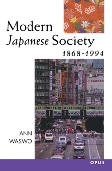 Paperback Modern Japanese Society, 1868-1994 Book