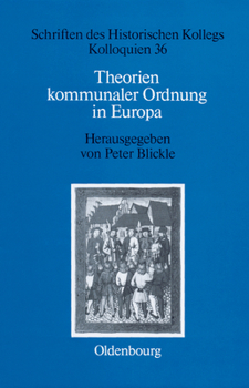 Hardcover Theorien kommunaler Ordnung in Europa [German] Book