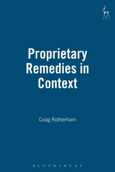 Hardcover Proprietary Remedies in Context Book