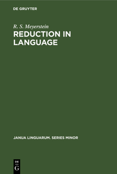 Hardcover Reduction in Language Book