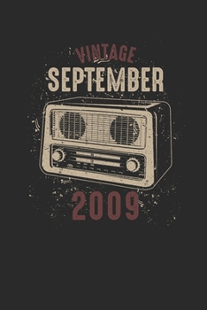 Paperback Vintage September 2009: Graph Paper Notebook - Birthday Gift or Anniversary Gift Idea Book