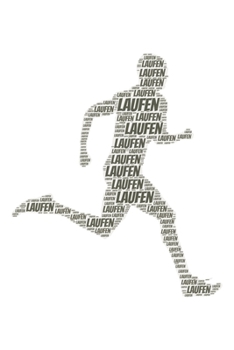 Laufen: Notizblock | Notizbuch | DIN A5, 120 Seiten | Liniert, Lined, Linien | Notizen, Termine, Planer, Tagebuch, Organisation | Wortwolke Geschenk (German Edition)