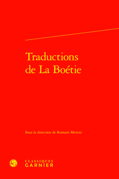 Hardcover Traductions de la Boetie [French] Book
