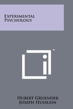 Paperback Experimental Psychology Book